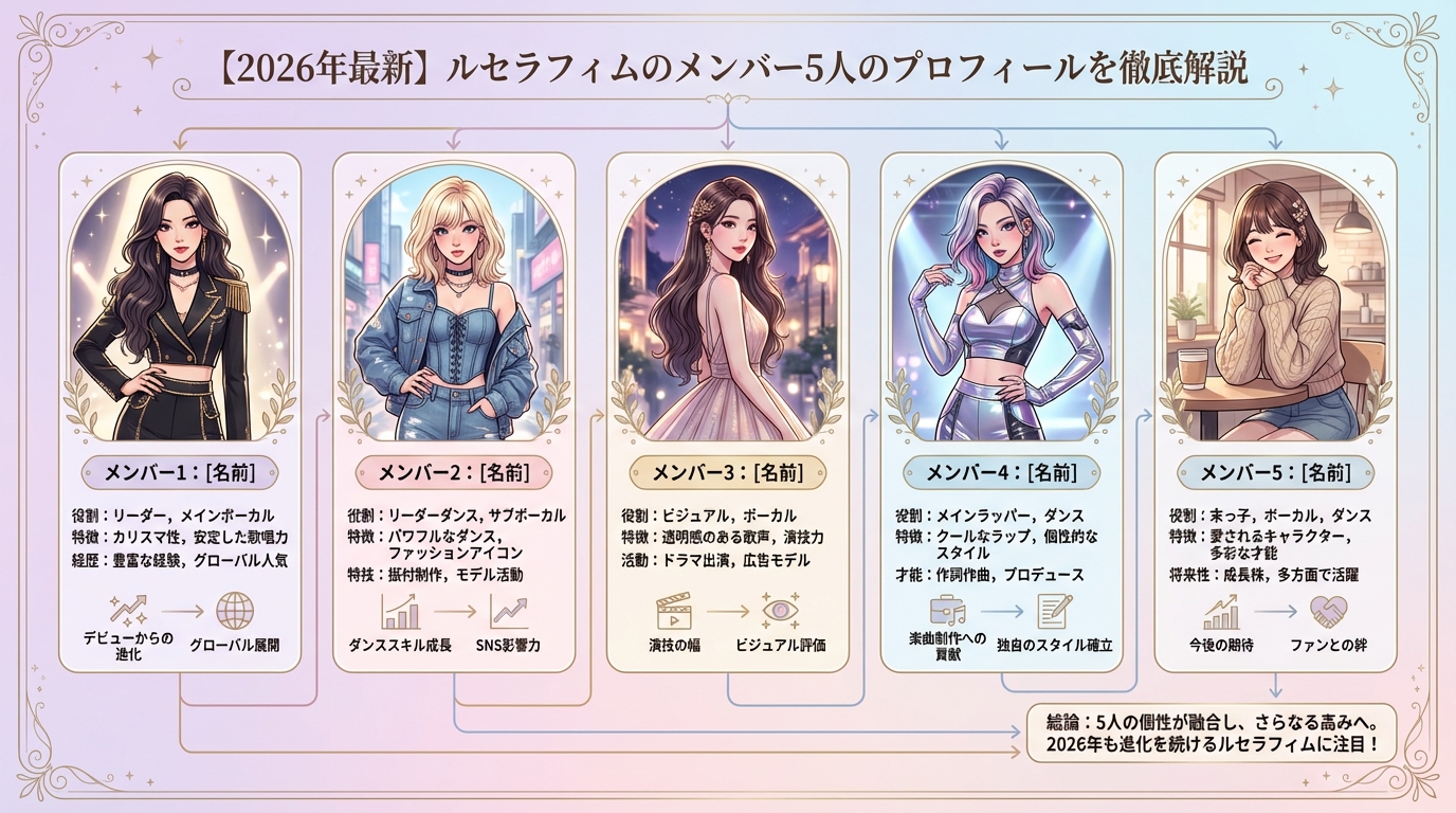 【2026年最新】ルセラフィムのメンバー5人のプロフィールを徹底解説