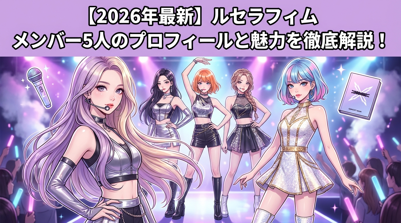 【2026年最新】ルセラフィム メンバー5人のプロフィールと魅力を徹底解説！