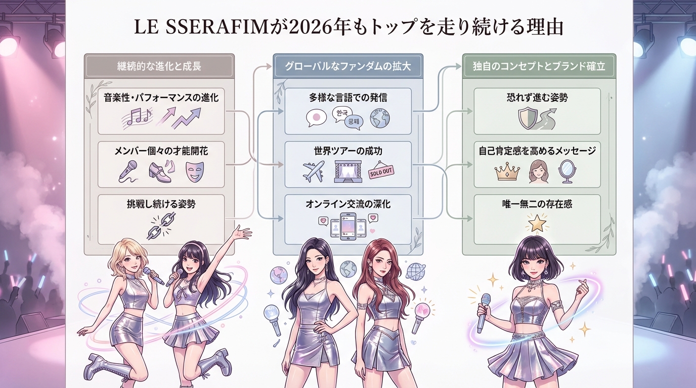 LE SSERAFIMが2026年もトップを走り続ける理由