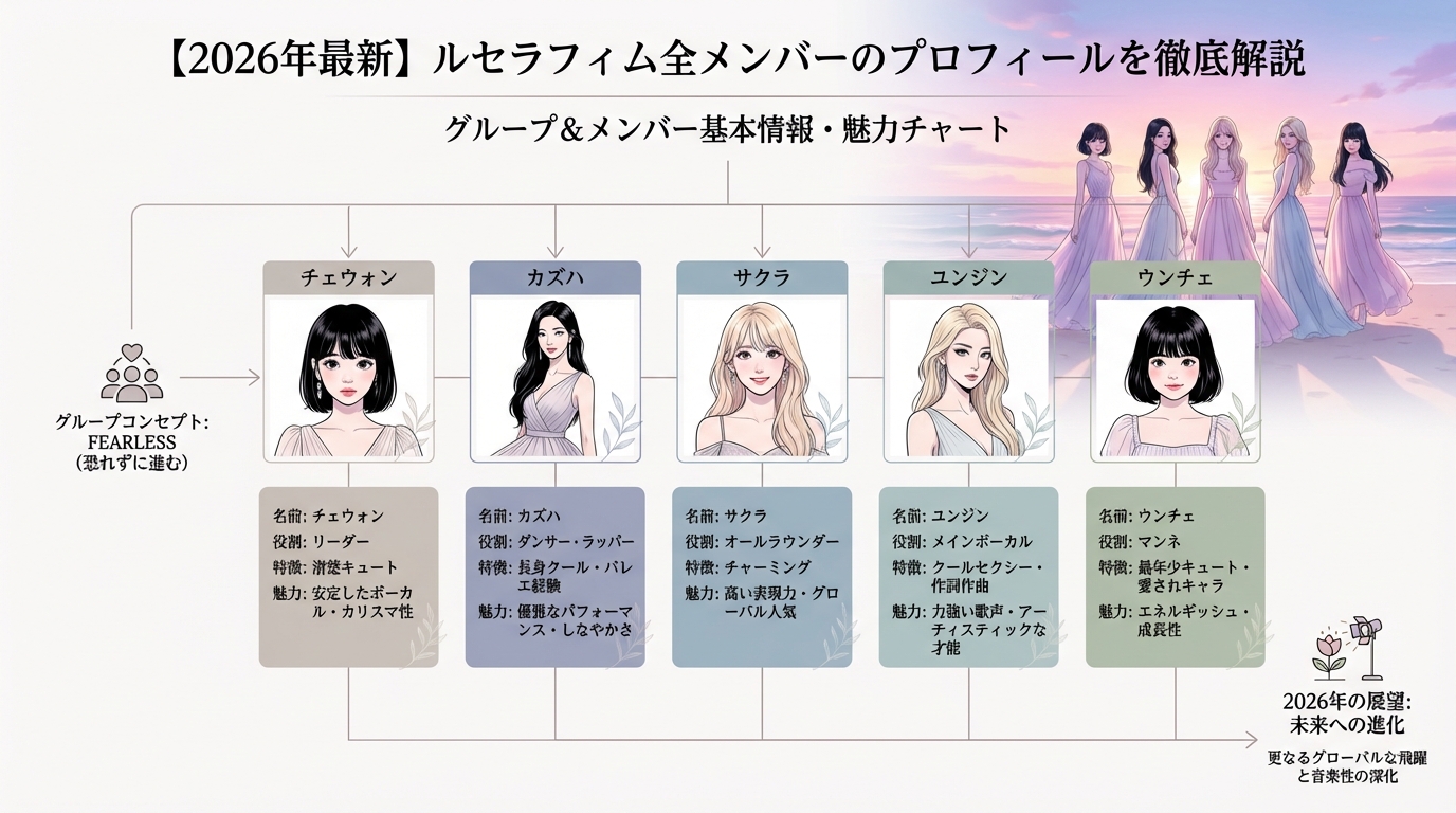 【2026年最新】ルセラフィム全メンバーのプロフィールを徹底解説