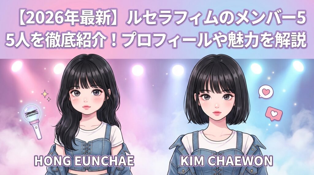 【2026年最新】ルセラフィムのメンバー5人を徹底紹介！プロフィールや魅力を解説