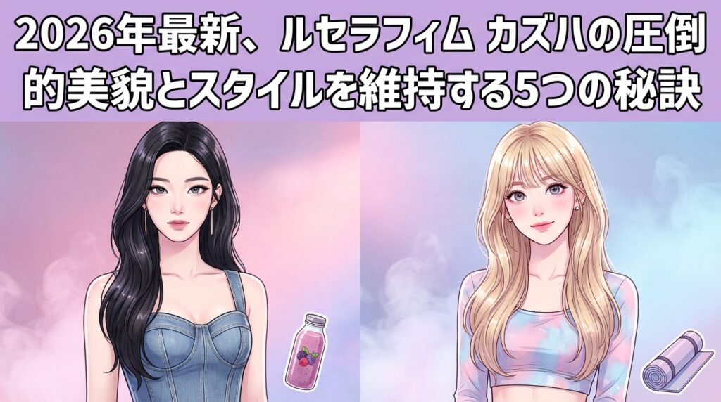2026年最新、ルセラフィム カズハの圧倒的美貌とスタイルを維持する5つの秘訣