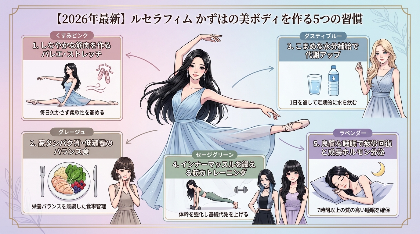 【2026年最新】ルセラフィム かずはの美ボディを作る5つの習慣