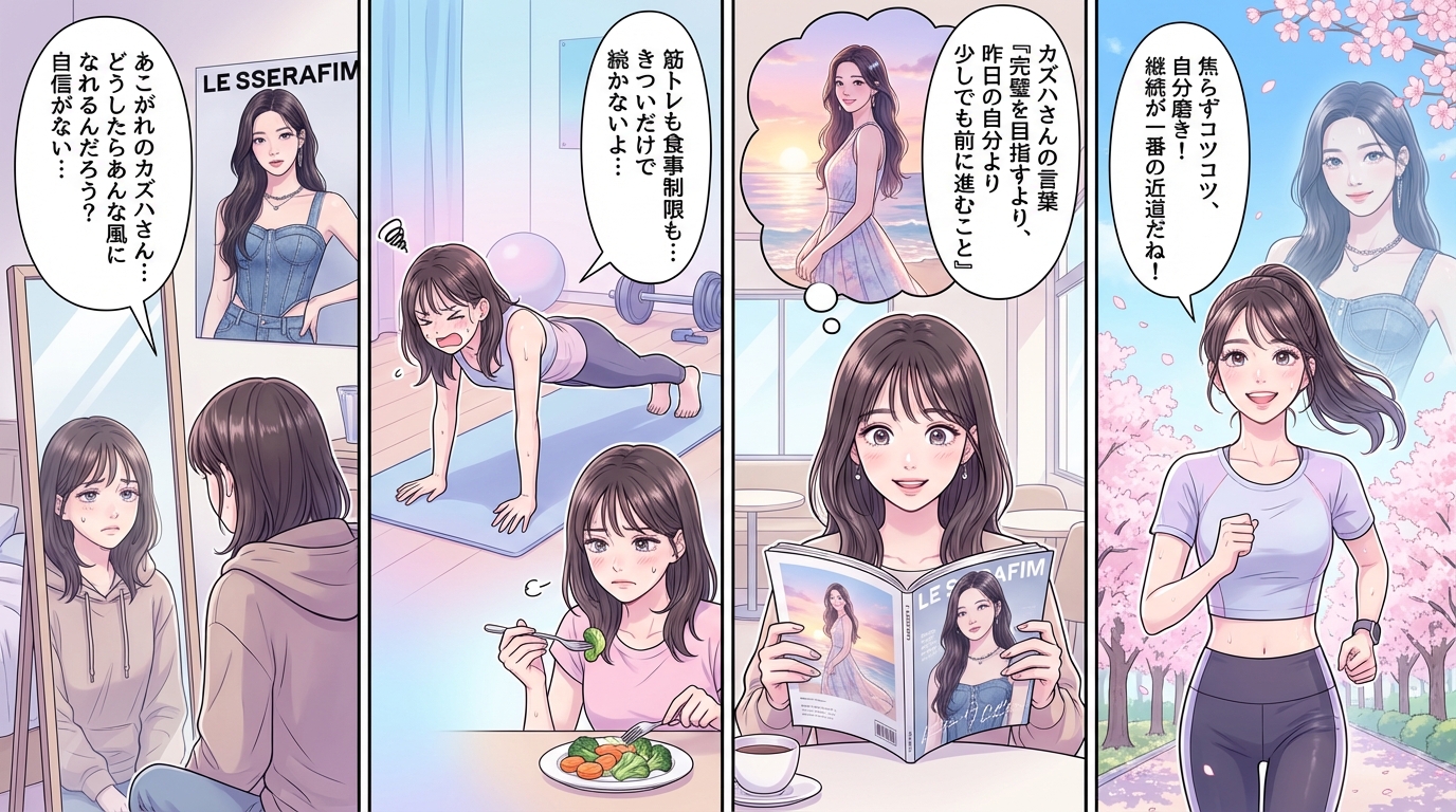 ルセラフィム かずはの美しさに近づくための自分磨きまとめ