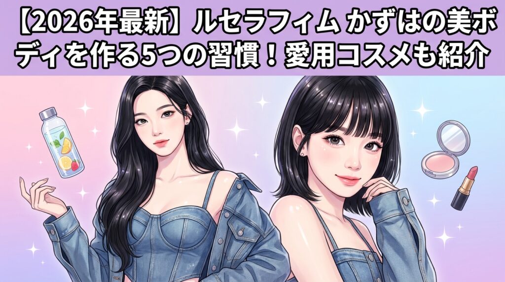 【2026年最新】ルセラフィム かずはの美ボディを作る5つの習慣！愛用コスメも紹介
