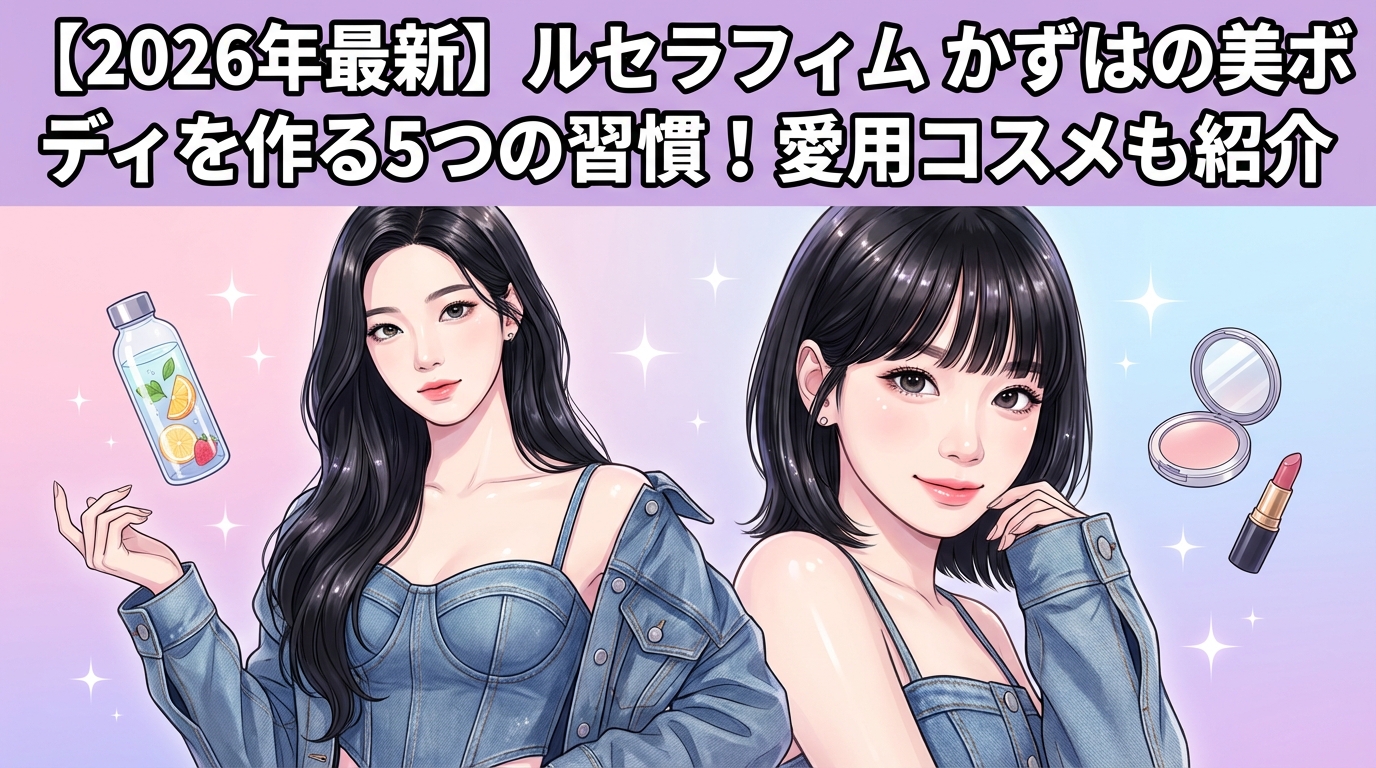 【2026年最新】ルセラフィム かずはの美ボディを作る5つの習慣！愛用コスメも紹介