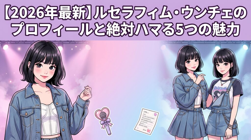 【2026年最新】ルセラフィム・ウンチェのプロフィールと絶対ハマる5つの魅力