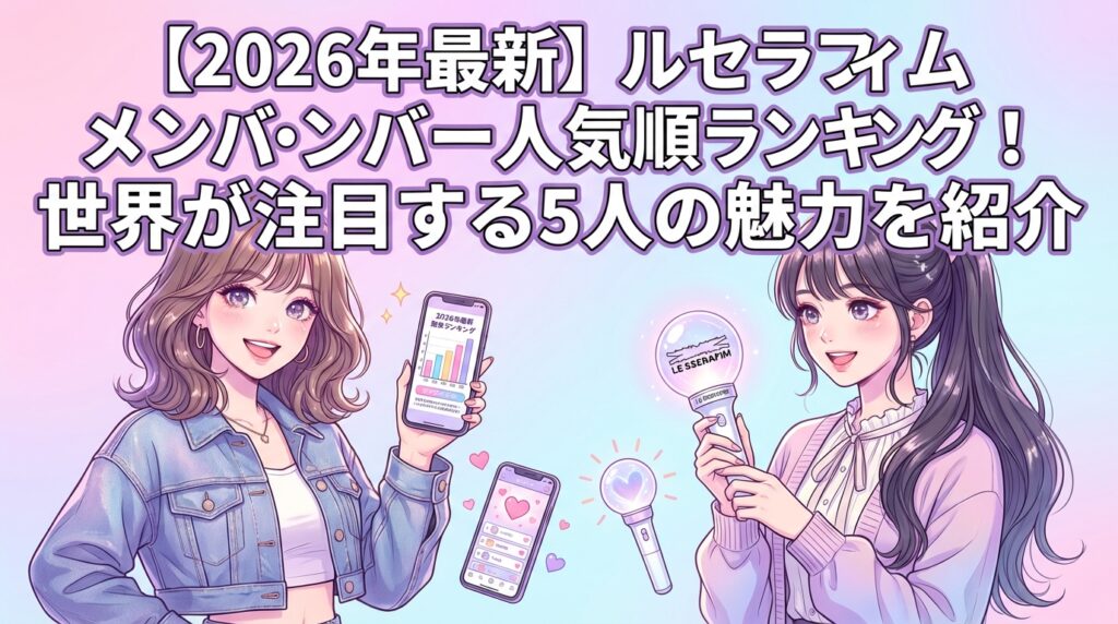 【2026年最新】ルセラフィムメンバー人気順ランキング！世界が注目する5人の魅力を紹介