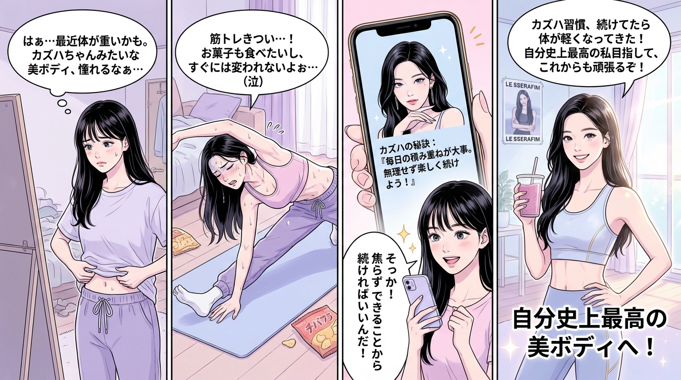 まとめ：LE SSERAFIMカズハの習慣を取り入れて、自分史上最高の美ボディへ