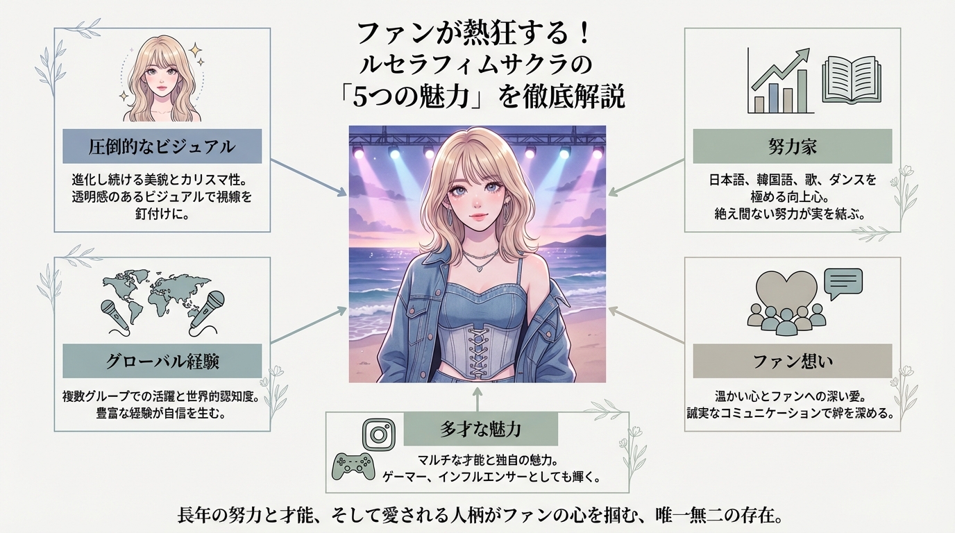ファンが熱狂する！ルセラフィムサクラの「5つの魅力」を徹底解説