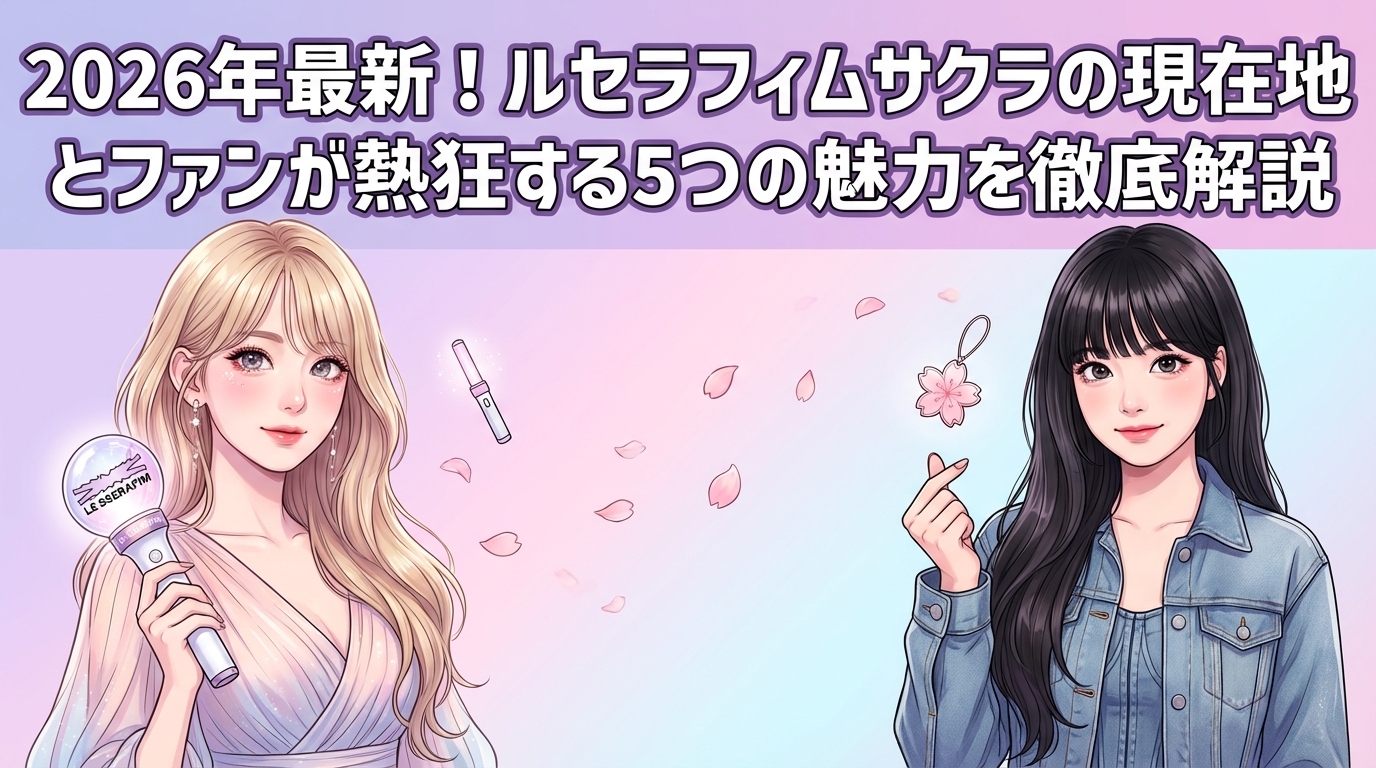 2026年最新！ルセラフィムサクラの現在地とファンが熱狂する5つの魅力を徹底解説
