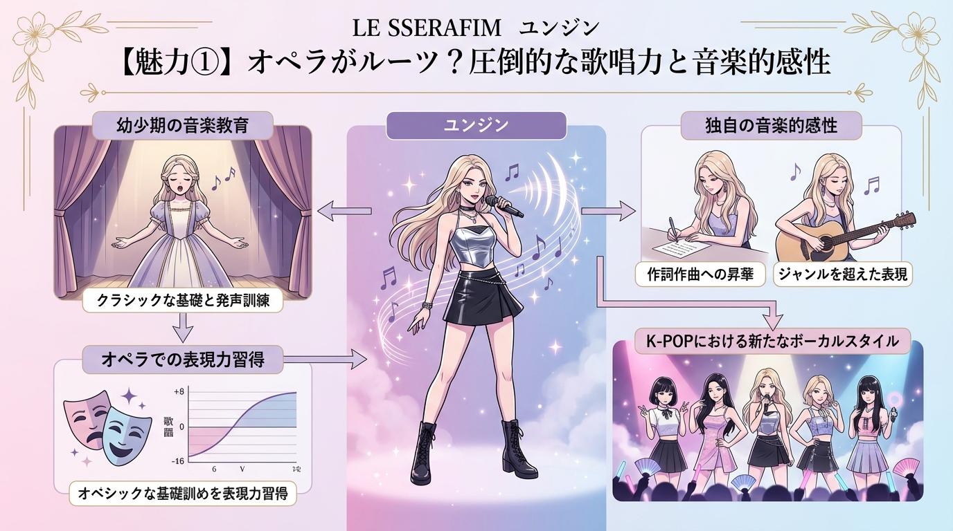 【魅力①】オペラがルーツ？圧倒的な歌唱力と音楽的感性