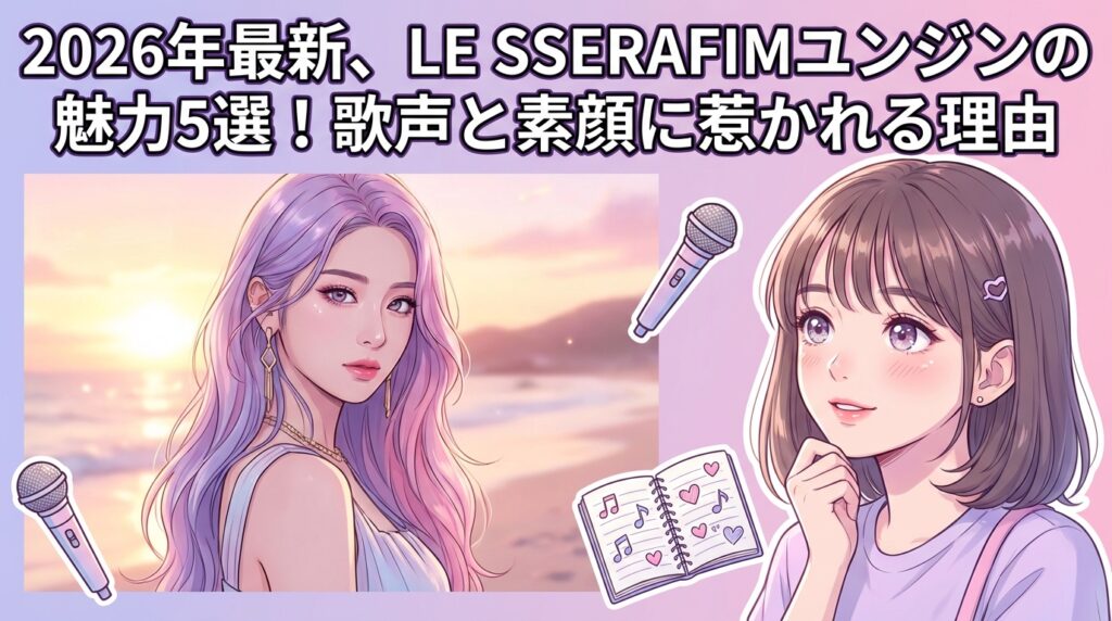 2026年最新、LE SSERAFIMユンジンの魅力5選！歌声と素顔に惹かれる理由