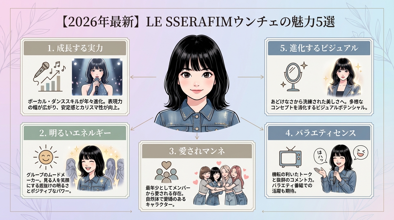 【2026年最新】LE SSERAFIMウンチェの魅力5選