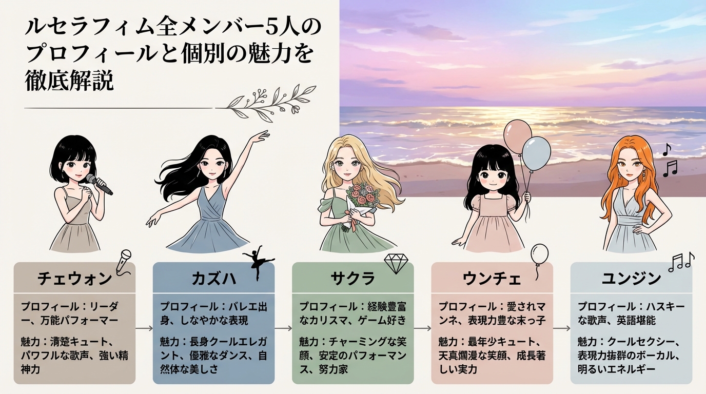 ルセラフィム全メンバー5人のプロフィールと個別の魅力を徹底解説