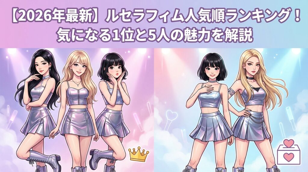 【2026年最新】ルセラフィム人気順ランキング！気になる1位と5人の魅力を解説