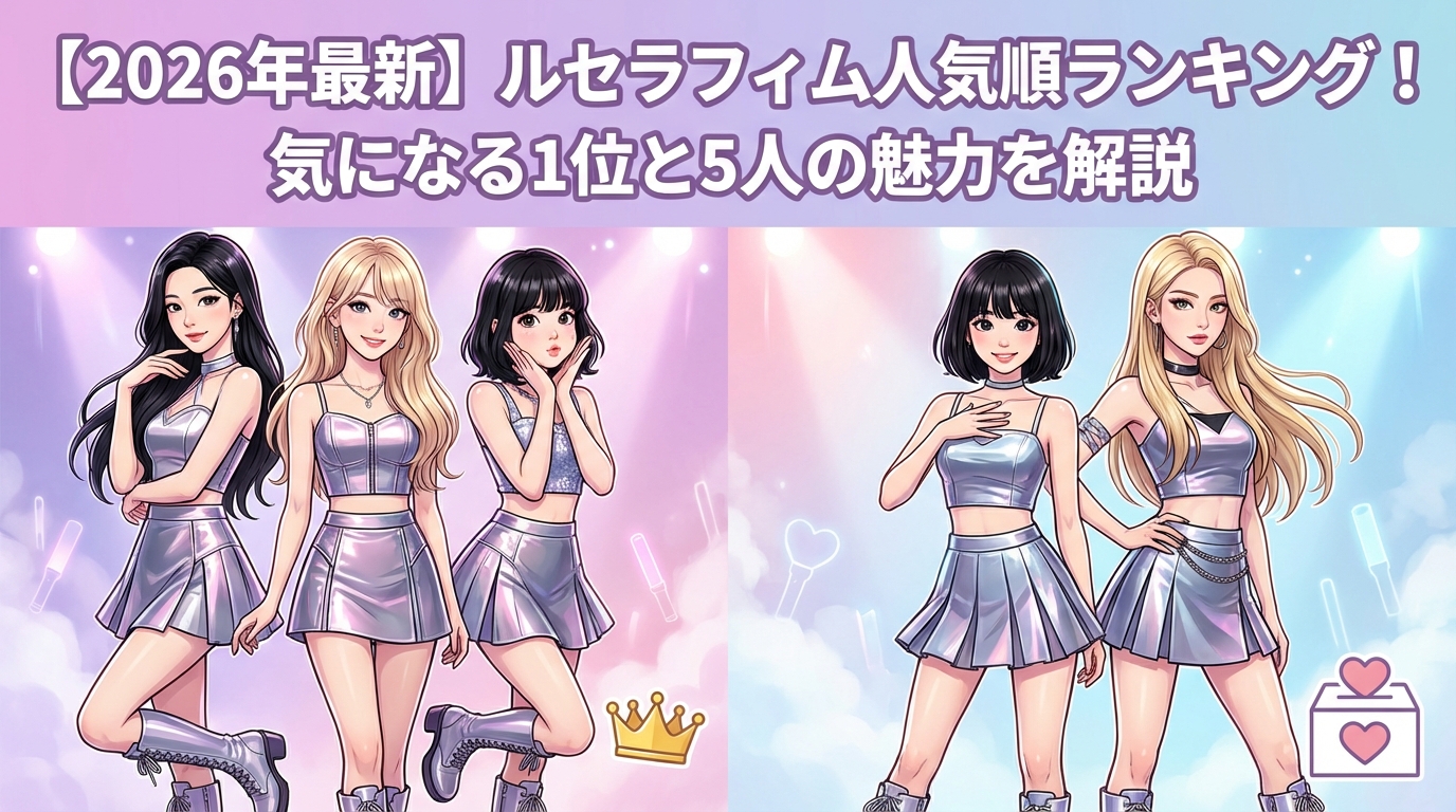 【2026年最新】ルセラフィム人気順ランキング！気になる1位と5人の魅力を解説