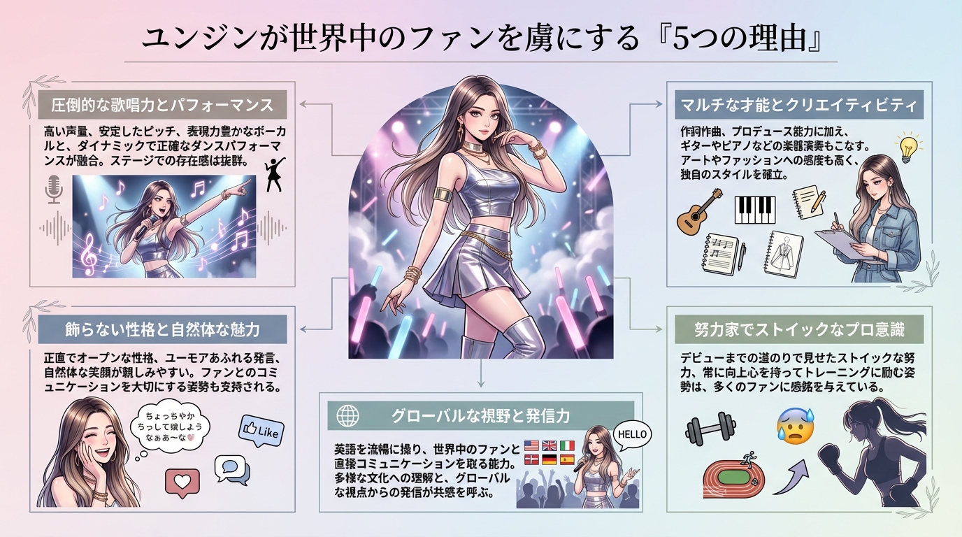 ユンジンが世界中のファンを虜にする「5つの理由」