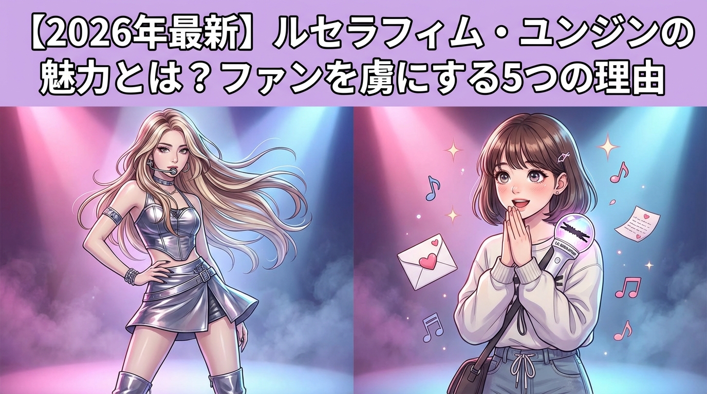 【2026年最新】ルセラフィム・ユンジンの魅力とは?ファンを虜にする5つの理由
