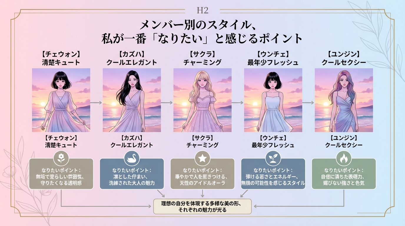 メンバー別のスタイル、私が一番「なりたい」と感じるポイント