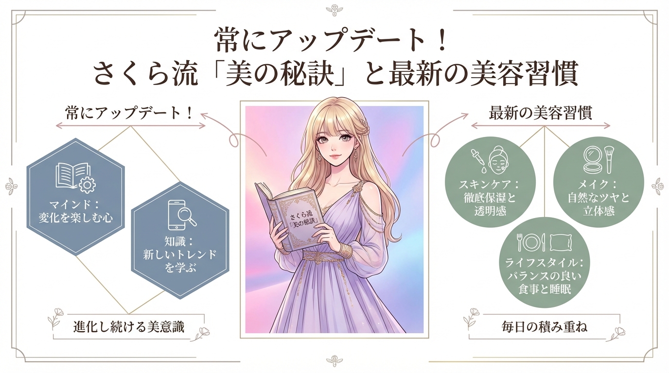常にアップデート！さくら流「美の秘訣」と最新の美容習慣