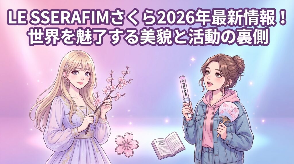 LE SSERAFIMさくら2026年最新情報！世界を魅了する美貌と活動の裏側