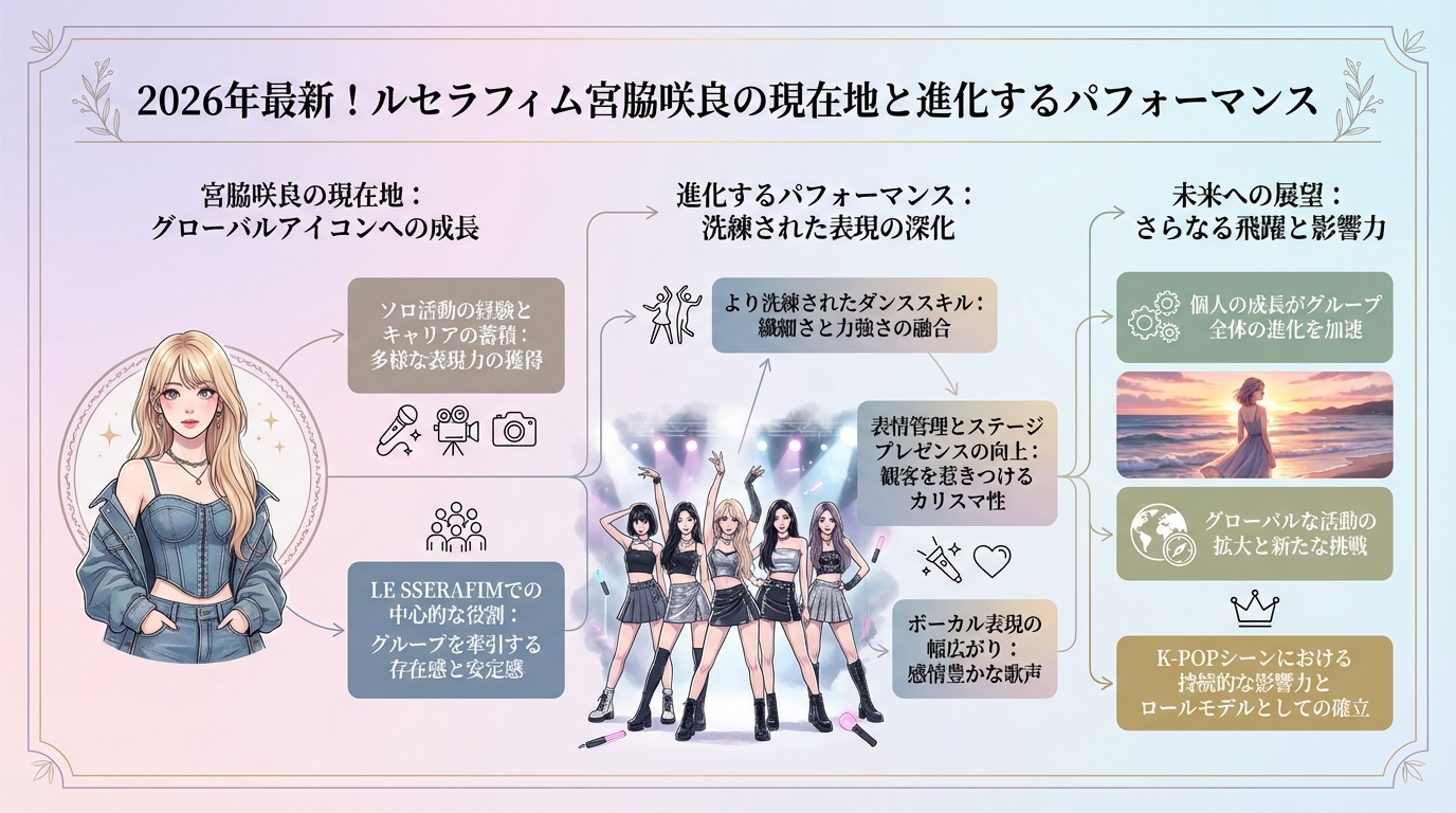 2026年最新!ルセラフィム宮脇咲良の現在地と進化するパフォーマンス