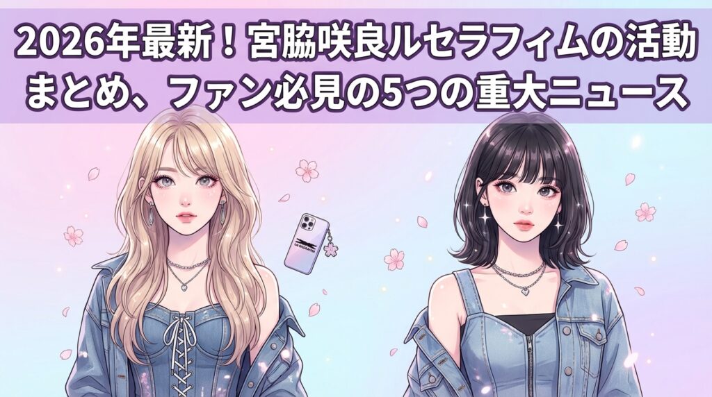 2026年最新！宮脇咲良ルセラフィムの活動まとめ、ファン必見の5つの重大ニュース