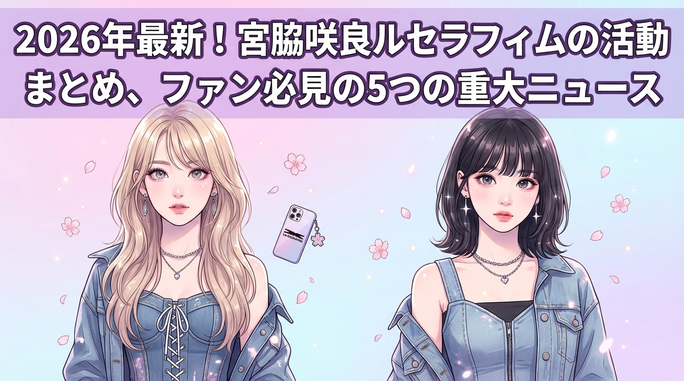 2026年最新!宮脇咲良ルセラフィムの活動まとめ、ファン必見の5つの重大ニュース