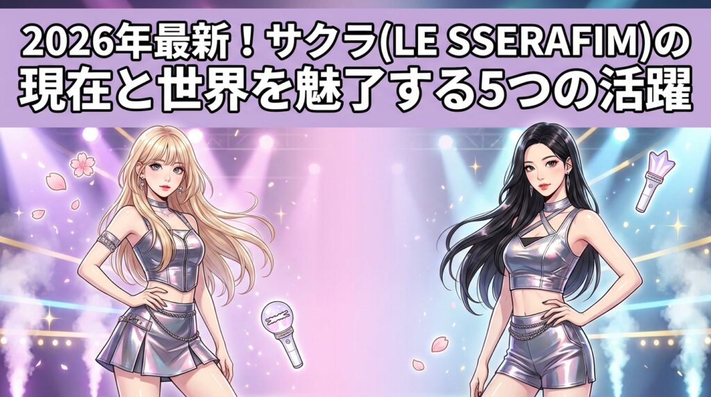 2026年最新！サクラ(LE SSERAFIM)の現在と世界を魅了する5つの活躍