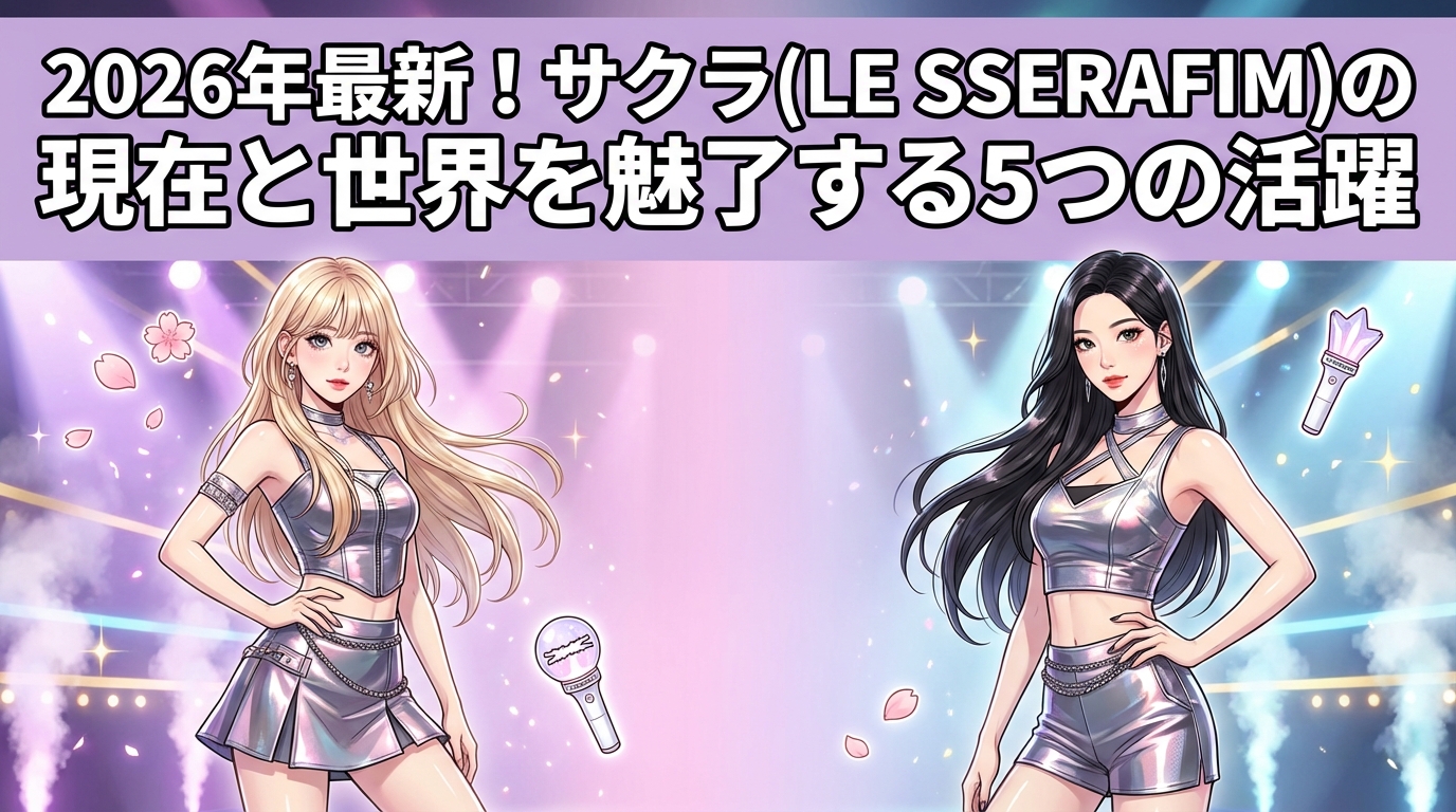 2026年最新!サクラ(LE SSERAFIM)の現在と世界を魅了する5つの活躍