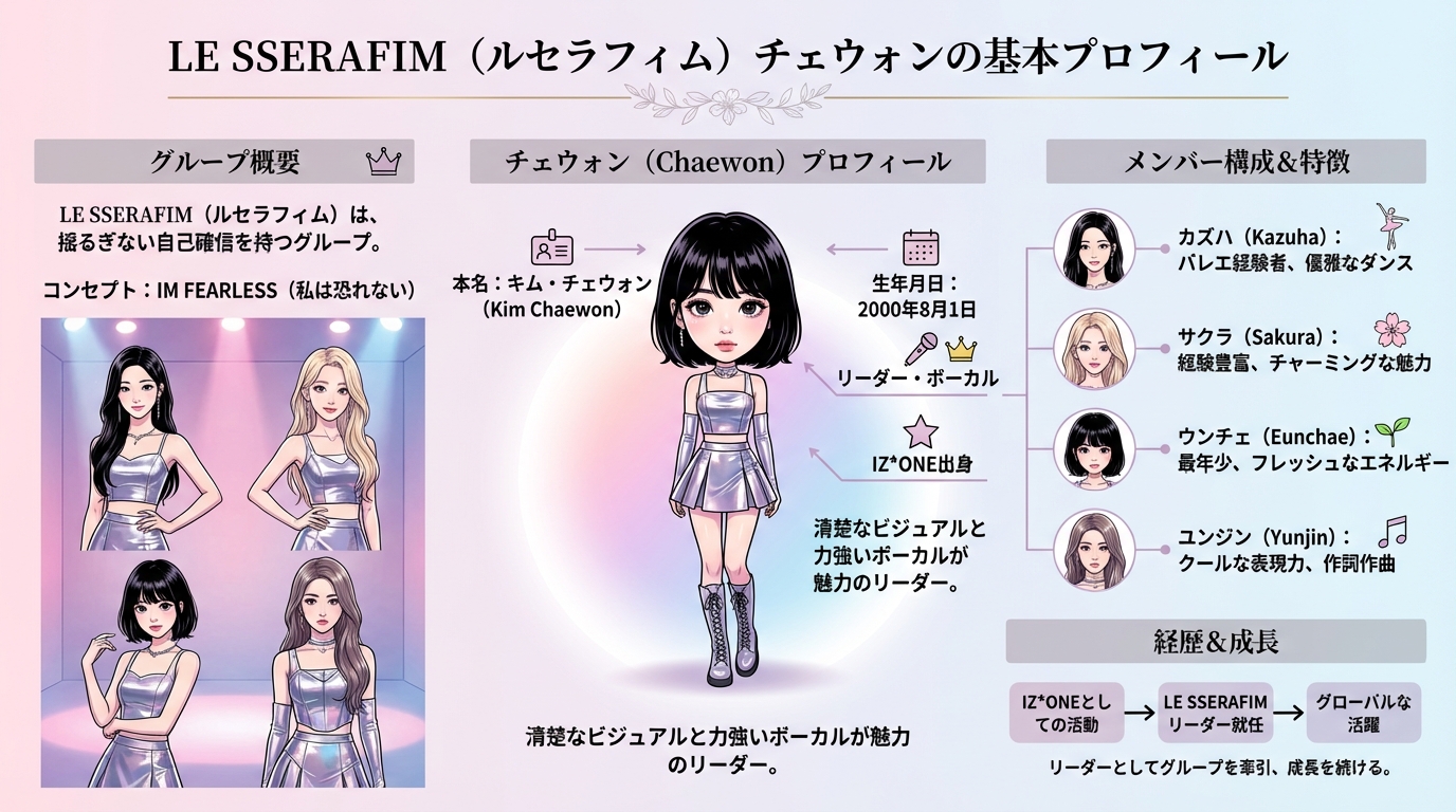 LE SSERAFIM（ルセラフィム）チェウォンの基本プロフィール