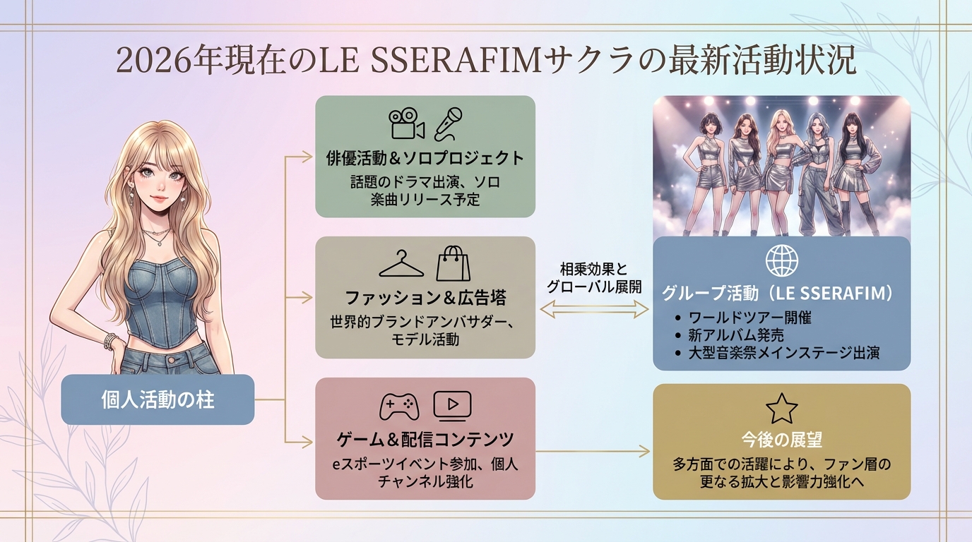 2026年現在のLE SSERAFIMサクラの最新活動状況