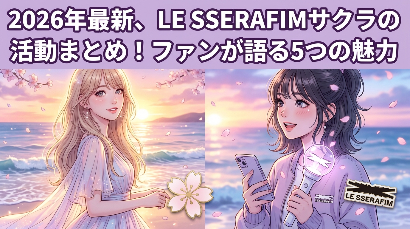 2026年最新、LE SSERAFIMサクラの活動まとめ!ファンが語る5つの魅力