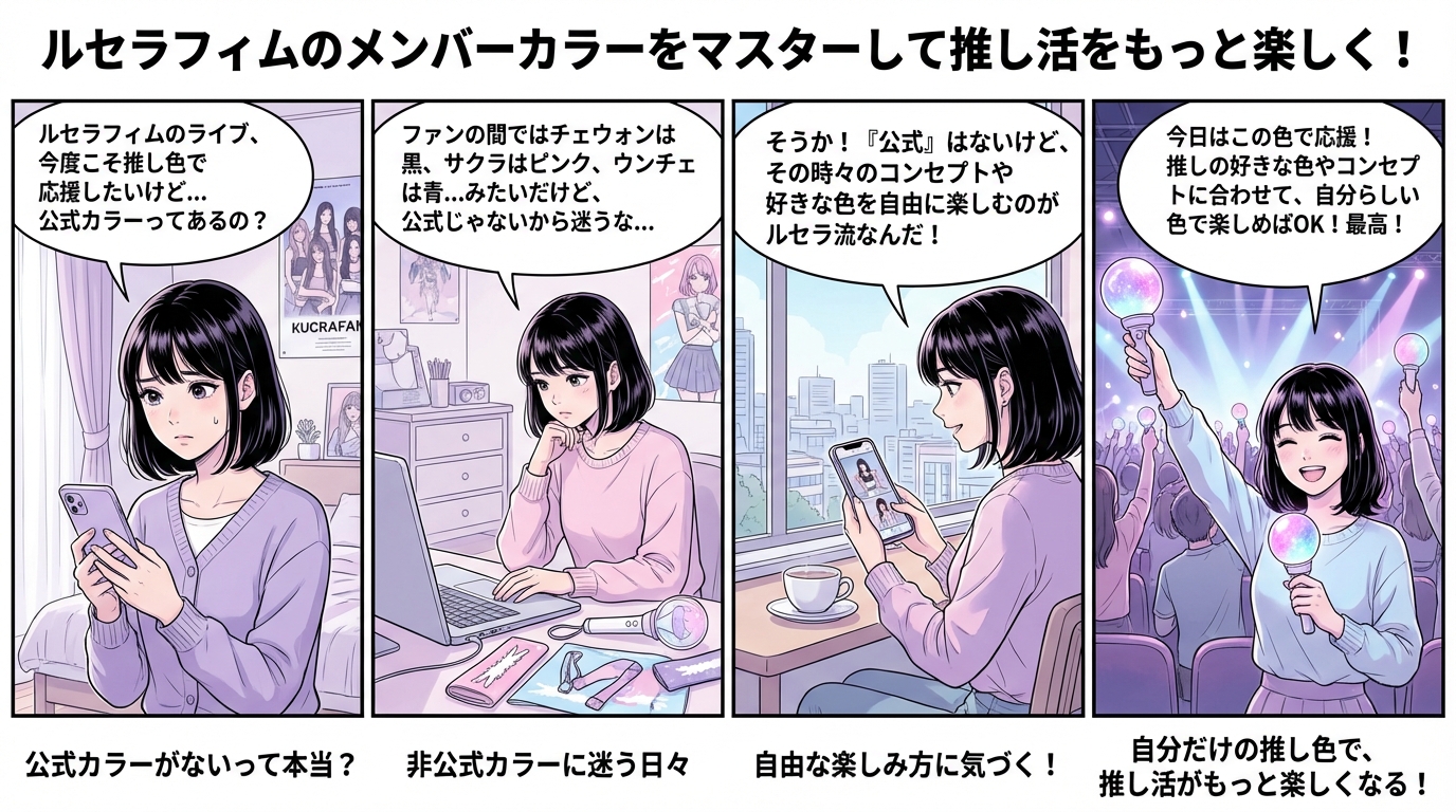 ルセラフィムのメンバーカラーをマスターして推し活をもっと楽しく!