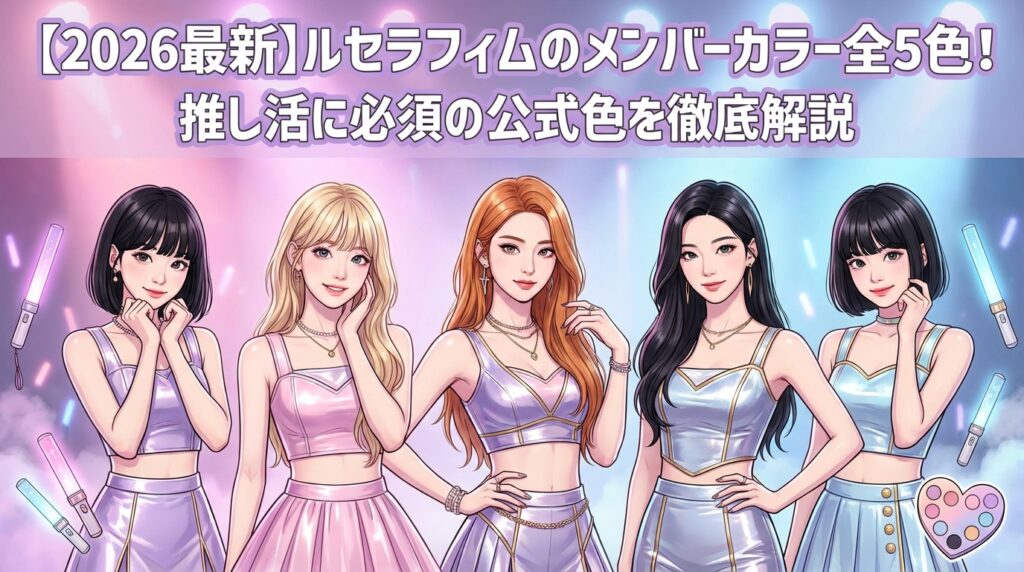 【2026最新】ルセラフィムのメンバーカラー全5色！推し活に必須の公式色を徹底解説