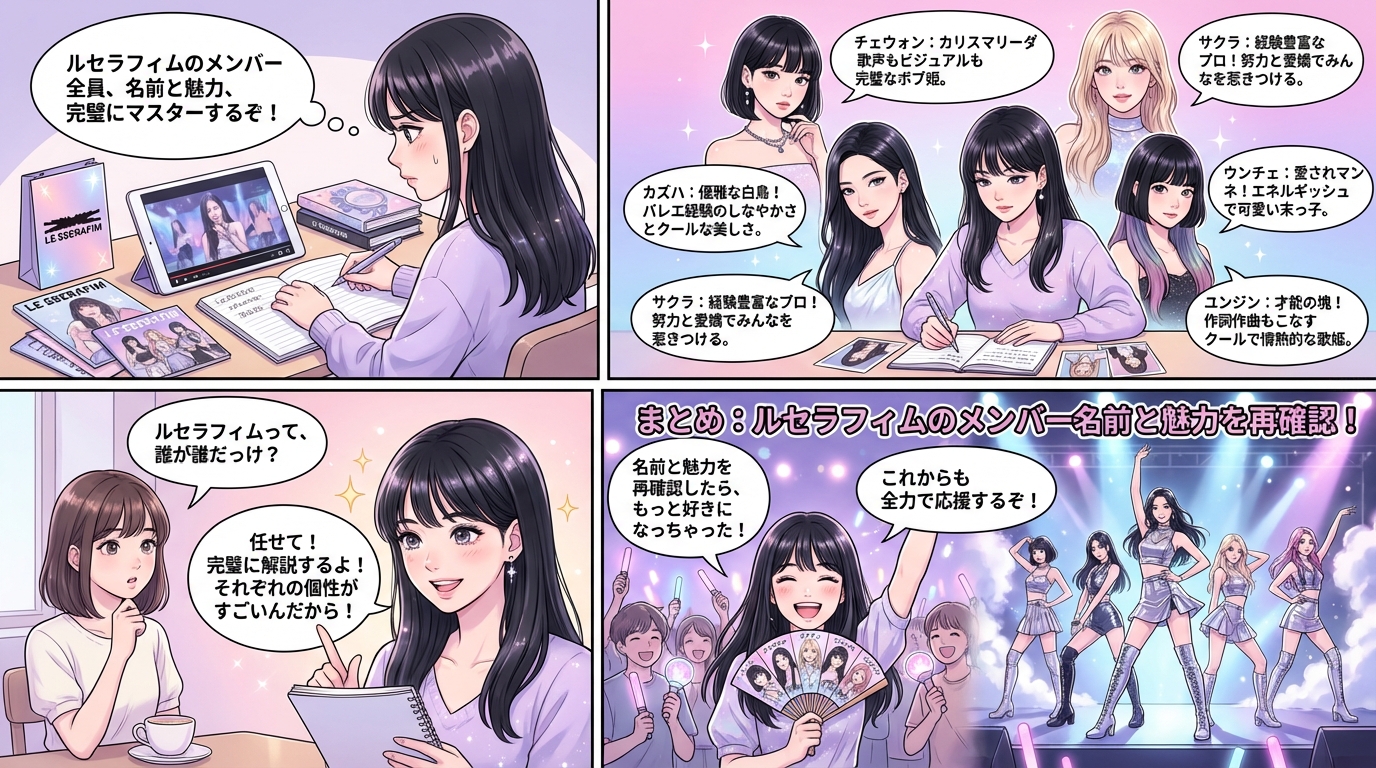 まとめ：ルセラフィムのメンバー名前と魅力を再確認！