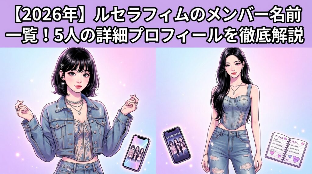 【2026年】ルセラフィムのメンバー名前一覧！5人の詳細プロフィールを徹底解説