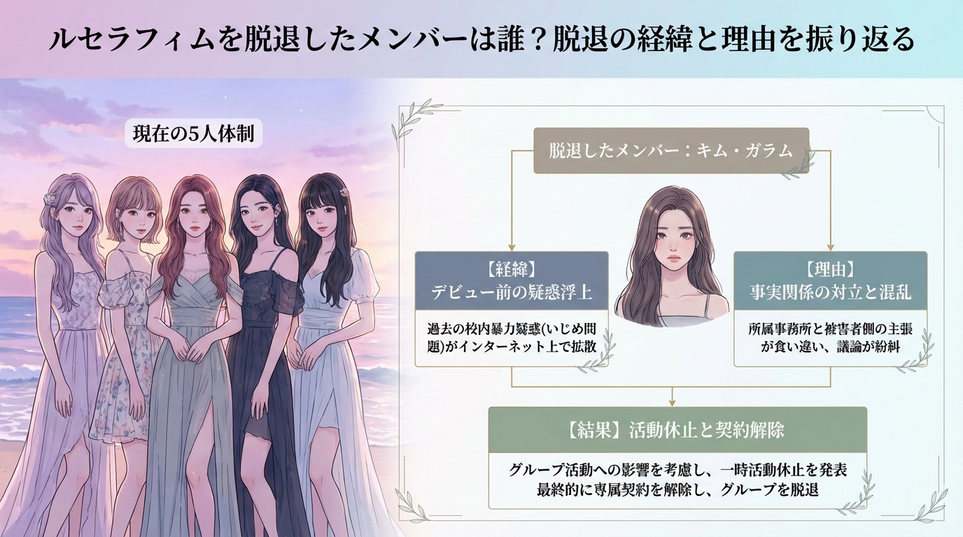 ルセラフィムを脱退したメンバーは誰?脱退の経緯と理由を振り返る