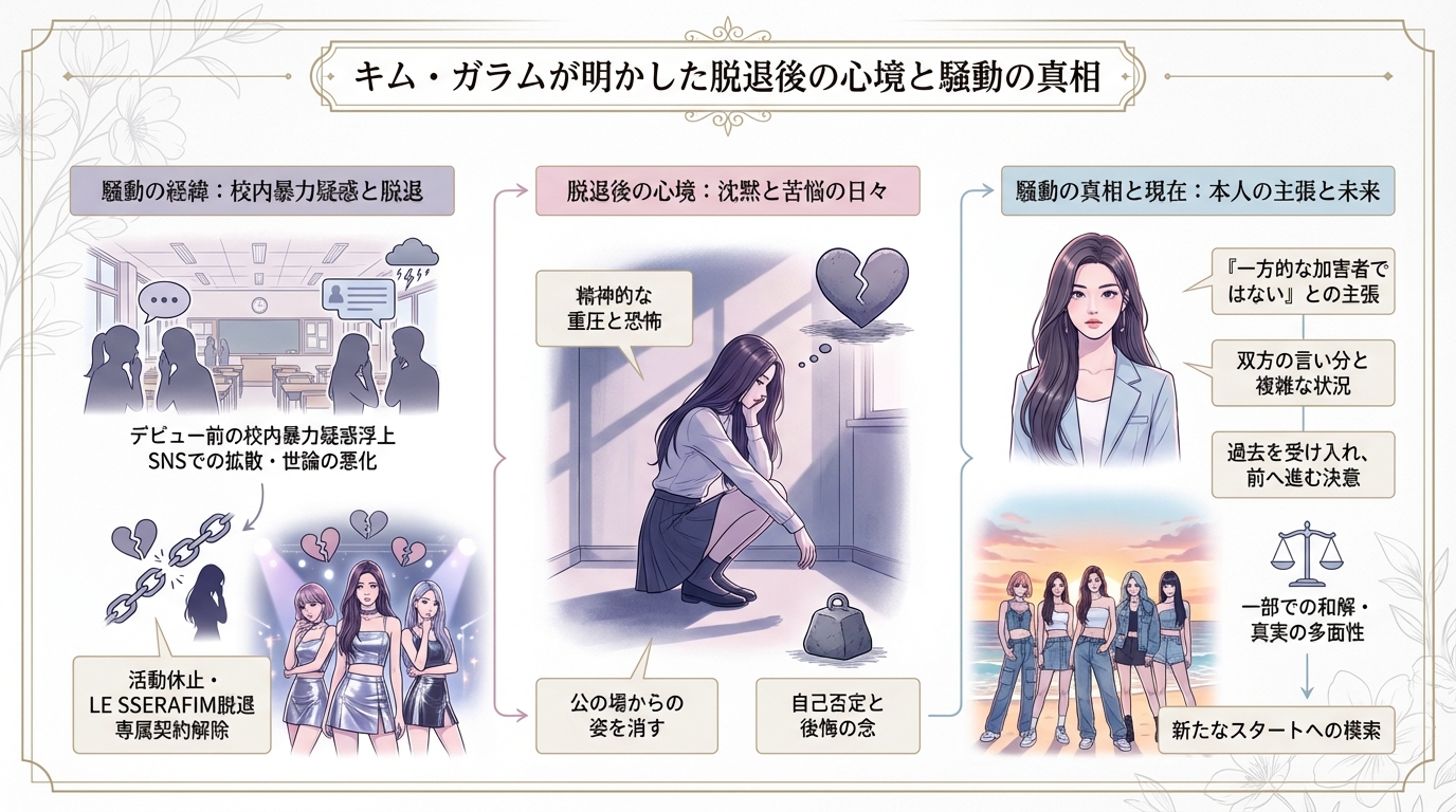 キム・ガラムが明かした脱退後の心境と騒動の真相