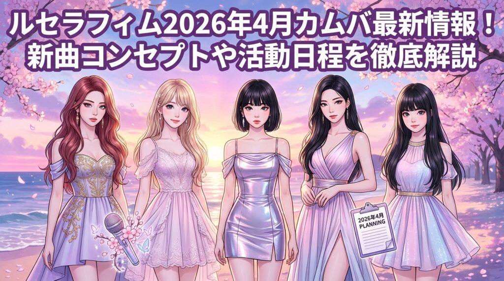 ルセラフィム2026年4月カムバ最新情報！新曲コンセプトや活動日程を徹底解説