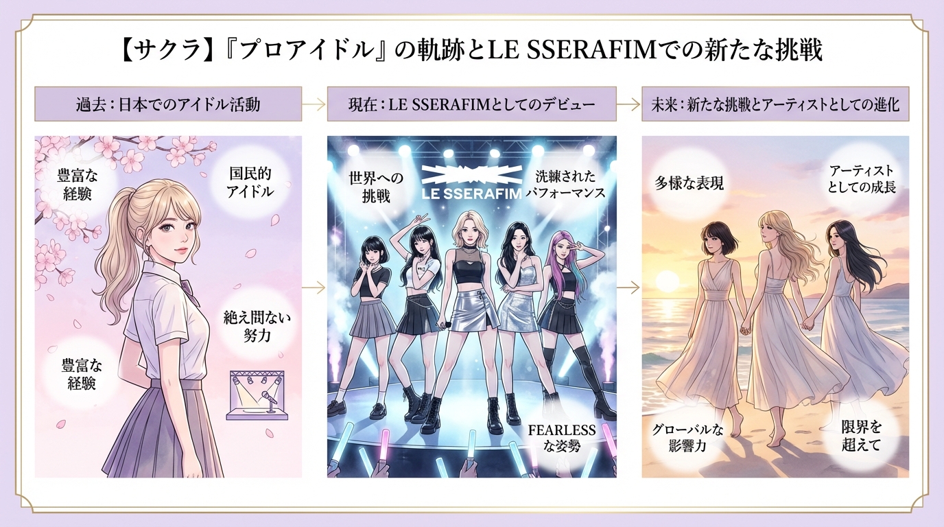 【サクラ】「プロアイドル」の軌跡とLE SSERAFIMでの新たな挑戦