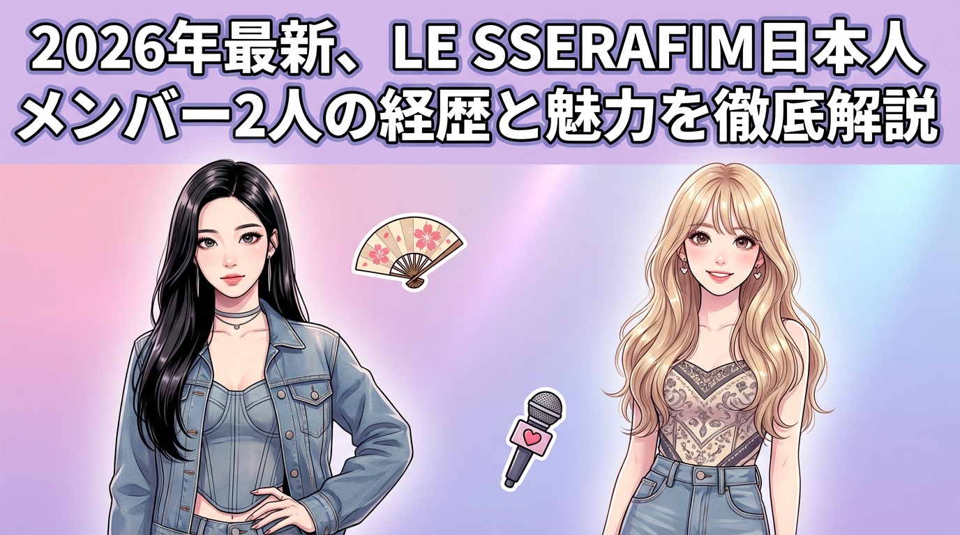 2026年最新、LE SSERAFIM日本人メンバー2人の経歴と魅力を徹底解説