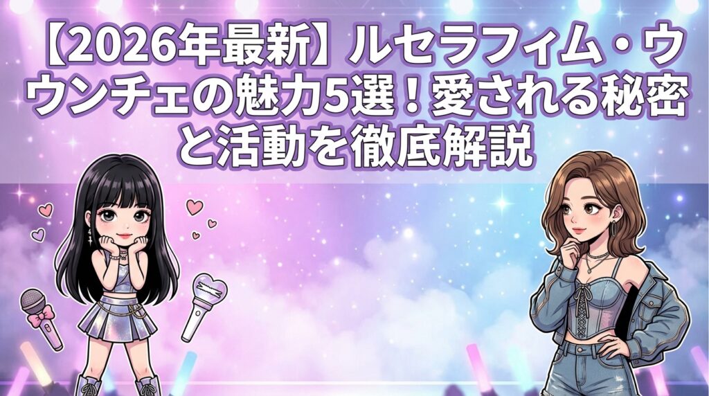 【2026年最新】ルセラフィム・ウンチェの魅力5選！愛される秘密と活動を徹底解説