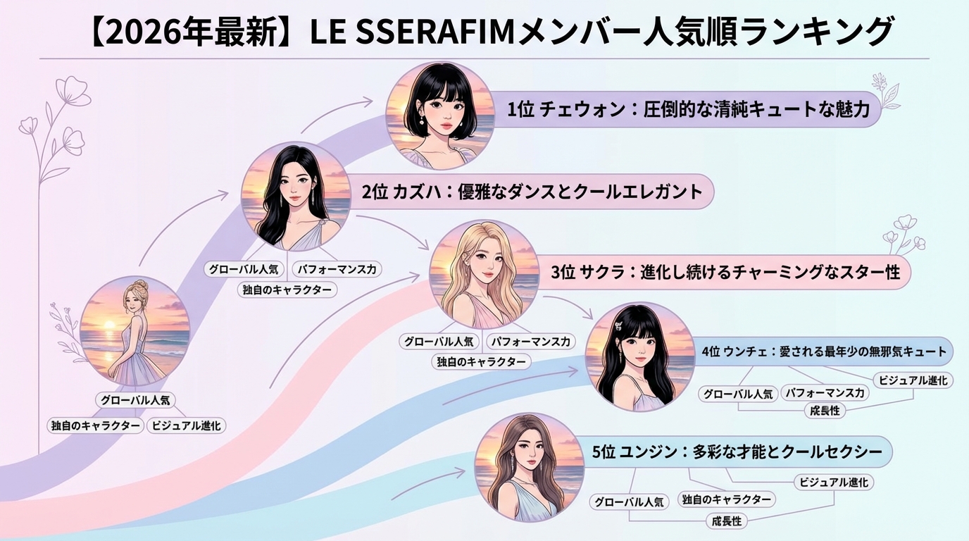 【2026年最新】LE SSERAFIMメンバー人気順ランキング