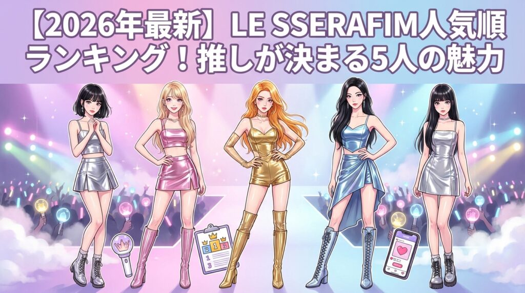 【2026年最新】LE SSERAFIM人気順ランキング！推しが決まる5人の魅力