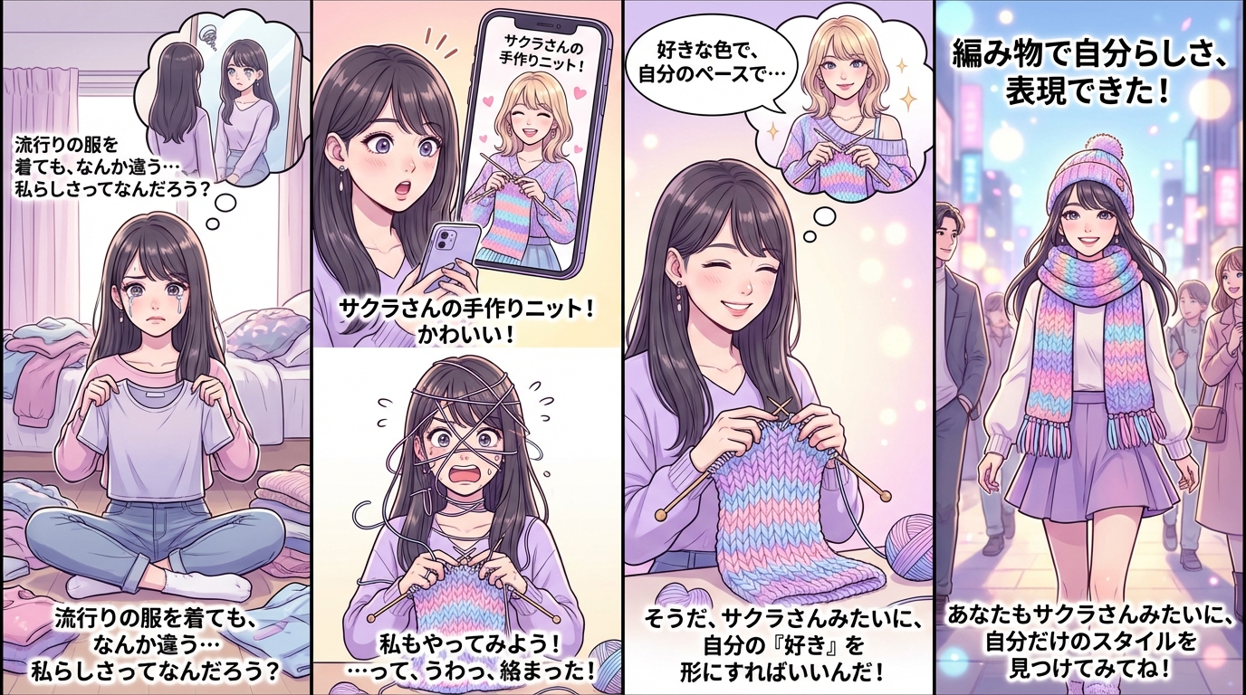 まとめ：ルセラフィム・サクラさんのように編み物で自分らしさを表現しよう