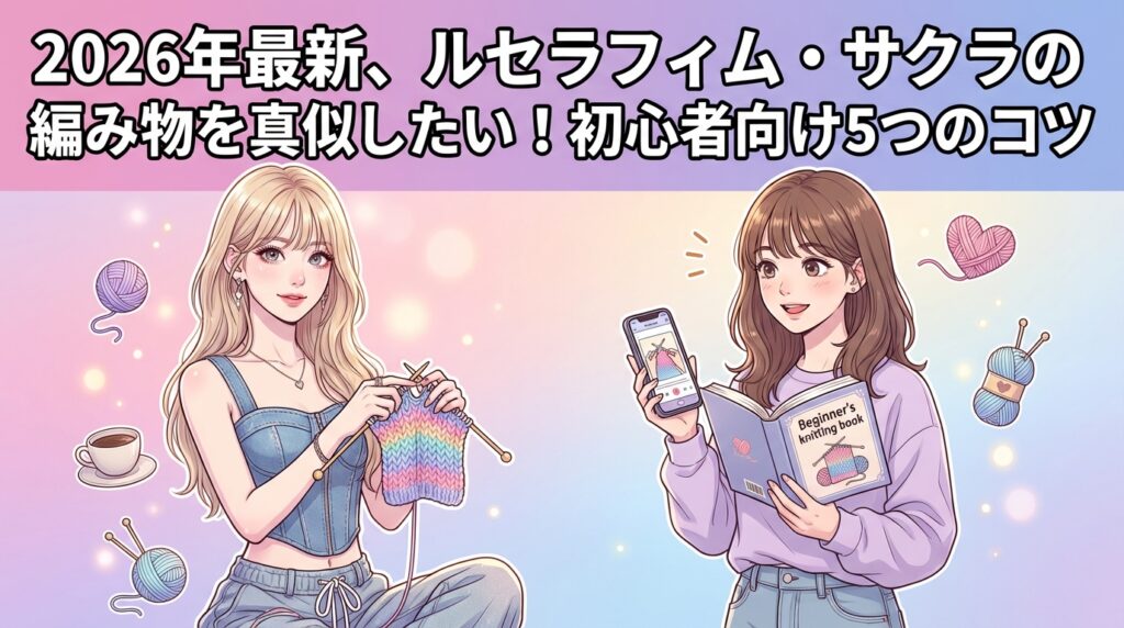 2026年最新、ルセラフィム・サクラの編み物を真似したい！初心者向け5つのコツ
