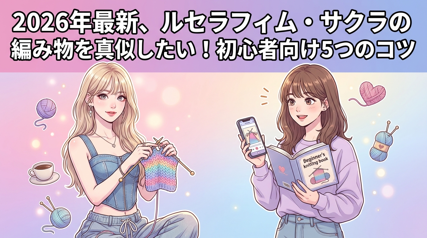 2026年最新、ルセラフィム・サクラの編み物を真似したい！初心者向け5つのコツ