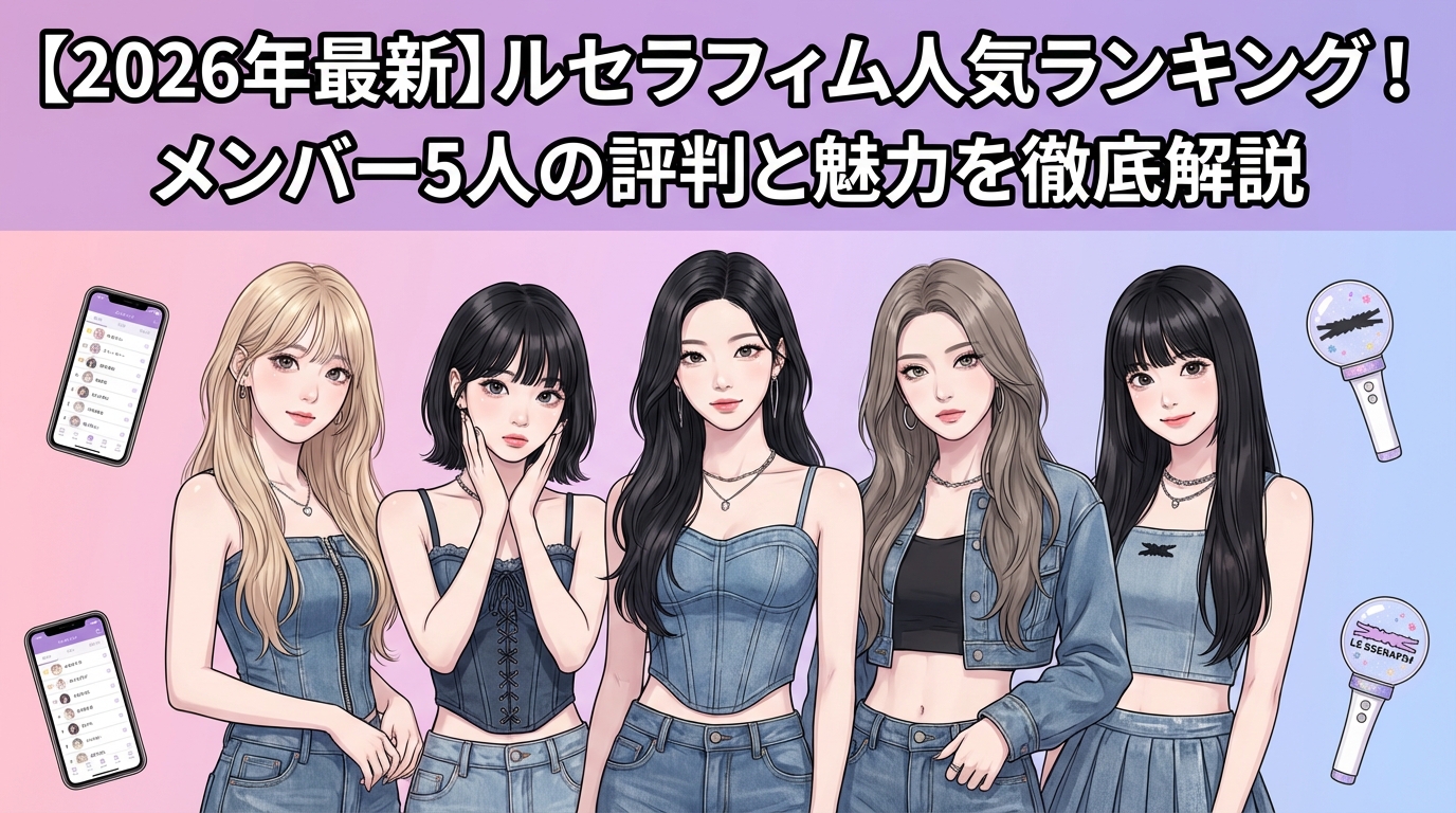 【2026年最新】ルセラフィム人気ランキング！メンバー5人の評判と魅力を徹底解説